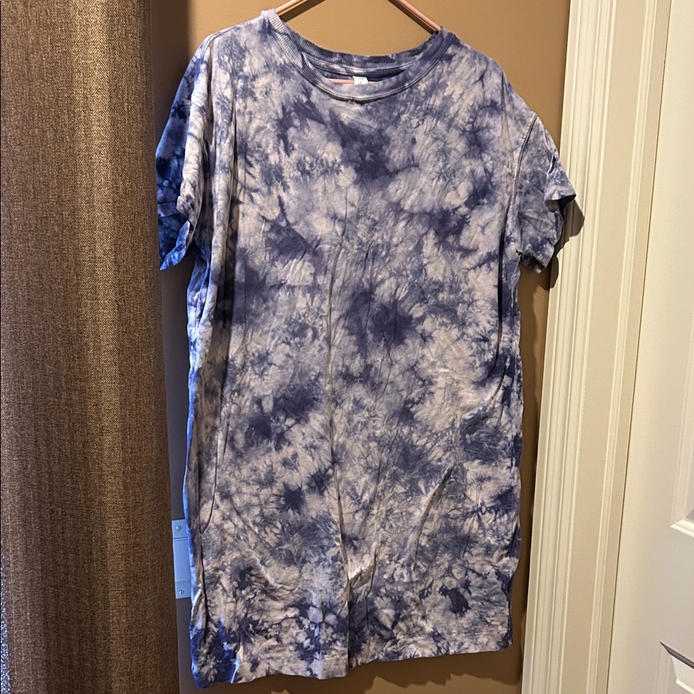 Old Navy Purple Tie-Dye Mini Dress